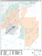 Rancho Cordova Wall Map Premium Style